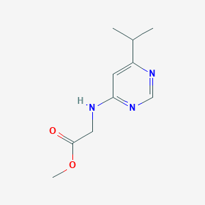 molecular formula C10H15N3O2 B1465811 Methyl 2-{[6-(propan-2-yl)pyrimidin-4-yl]amino}acetate CAS No. 1248430-31-0