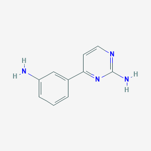 molecular formula C10H10N4 B1465813 4-(3-氨基苯基)嘧啶-2-胺 CAS No. 842129-13-9