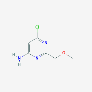 molecular formula C6H8ClN3O B1465816 6-氯-2-(甲氧基甲基)嘧啶-4-胺 CAS No. 1981-45-9