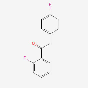 molecular formula C14H10F2O B1465818 1-(2-Fluorophenyl)-2-(4-fluorophenyl)ethanone CAS No. 1184754-66-2