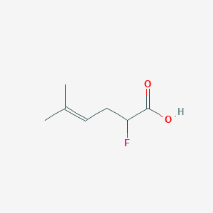 molecular formula C7H11FO2 B1465820 2-Fluoro-5-methylhex-4-enoic acid CAS No. 3854-62-4