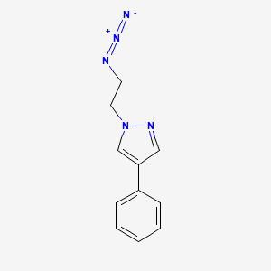 molecular formula C11H11N5 B1465835 1-(2-叠氮乙基)-4-苯基-1H-吡唑 CAS No. 1274634-07-9