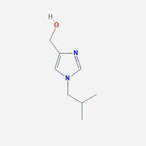 molecular formula C8H14N2O B1465839 [1-(2-methylpropyl)-1H-imidazol-4-yl]methanol CAS No. 1315304-04-1