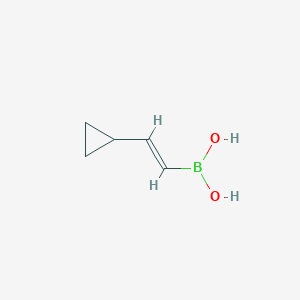 molecular formula C5H9BO2 B1465845 (E)-(2-环丙基乙烯基)硼酸 CAS No. 903510-64-5