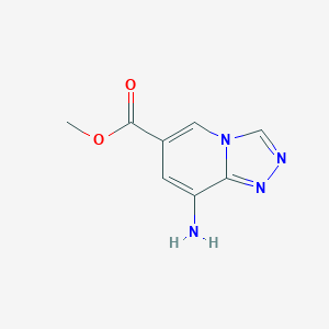 molecular formula C8H8N4O2 B1465846 Methyl 8-amino-[1,2,4]triazolo[4,3-a]pyridine-6-carboxylate CAS No. 927802-02-6