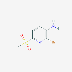 molecular formula C6H7BrN2O2S B1465850 2-Bromo-6-methanesulfonylpyridin-3-amine CAS No. 1198785-18-0