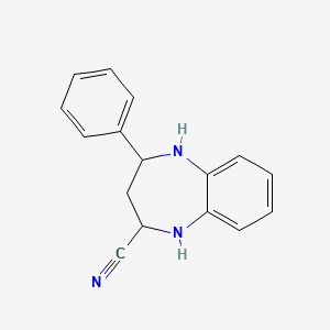 4-Phenyl-2,3,4,5-tetrahydro-1h-1,5-benzodiazepine-2-carbonitrile