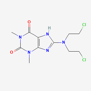 8-[Bis(2-chloroethyl)amino]-1,3-dimethyl-3,7-dihydro-1h-purine-2,6-dione