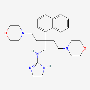 N-[4-(Morpholin-4-yl)-2-[2-(morpholin-4-yl)ethyl]-2-(naphthalen-1-yl)butyl]-4,5-dihydro-1H-imidazol-2-amine