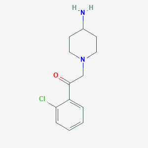 molecular formula C13H17ClN2O B1465861 2-(4-氨基哌啶-1-基)-1-(2-氯苯基)乙酮 CAS No. 1338688-30-4
