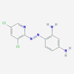 4-[(E)-(3,5-Dichloropyridin-2-yl)diazenyl]benzene-1,3-diamine