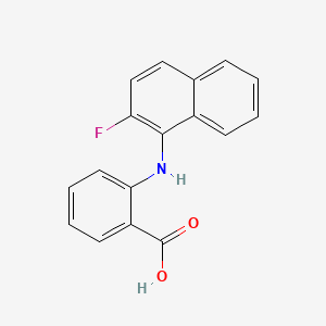 Benzoic acid, 2-((2-fluoro-1-naphthalenyl)amino)-