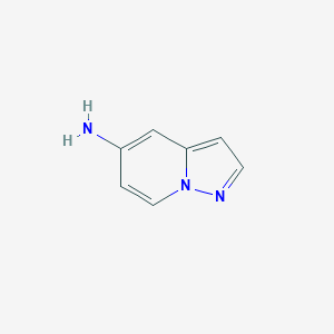molecular formula C7H7N3 B1465870 吡唑并[1,5-a]吡啶-5-胺 CAS No. 1101120-37-9