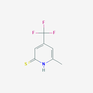 molecular formula C7H6F3NS B1465875 6-甲基-4-(三氟甲基)吡啶-2-硫醇 CAS No. 1053658-27-7