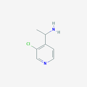 molecular formula C7H9ClN2 B1465877 1-(3-Chloropyridin-4-yl)ethan-1-amine CAS No. 1149588-22-6
