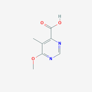 molecular formula C7H8N2O3 B1465878 6-Methoxy-5-methyl-4-pyrimidinecarboxylic acid CAS No. 1211507-53-7