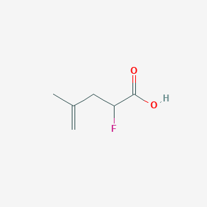molecular formula C6H9FO2 B1465879 2-氟-4-甲基戊-4-烯酸 CAS No. 3885-26-5
