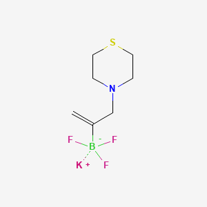 molecular formula C7H12BF3KNS B1465881 Potassium 3-(4-thiomorpholino)prop-1-ene-2-yltrifluoroborate CAS No. 1357559-60-4