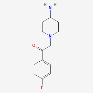 molecular formula C13H17FN2O B1465885 2-(4-氨基哌啶-1-基)-1-(4-氟苯基)乙酮 CAS No. 1338669-06-9