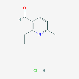 molecular formula C9H12ClNO B1465886 2-Ethyl-6-methylnicotinaldehyde hydrochloride CAS No. 1314961-64-2