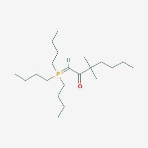 3,3-Dimethyl-1-(tributyl-lambda~5~-phosphanylidene)heptan-2-one