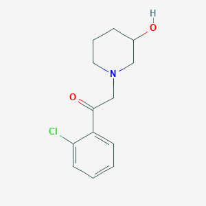 molecular formula C13H16ClNO2 B1465896 1-(2-氯苯基)-2-(3-羟基哌啶-1-基)乙烷-1-酮 CAS No. 1338680-65-1