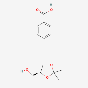 Benzoic acid--[(4R)-2,2-dimethyl-1,3-dioxolan-4-yl]methanol (1/1)