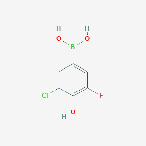 (3-Chloro-5-fluoro-4-hydroxyphenyl)boronic acid