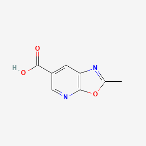 molecular formula C8H6N2O3 B1465904 2-Methyl[1,3]oxazolo[5,4-b]pyridine-6-carboxylic acid CAS No. 927801-24-9