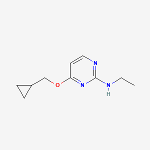 molecular formula C10H15N3O B1465907 4-(Cyclopropylmethoxy)-N-ethyl-2-pyrimidinamine CAS No. 927800-72-4
