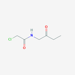 molecular formula C6H10ClNO2 B1465916 2-chloro-N-(2-oxobutyl)acetamide CAS No. 1461707-65-2