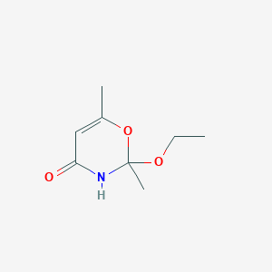 4H-1,3-Oxazin-4-one, 2-ethoxy-2,3-dihydro-2,6-dimethyl-