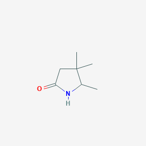molecular formula C7H13NO B1465924 4,4,5-三甲基吡咯烷-2-酮 CAS No. 23461-70-3