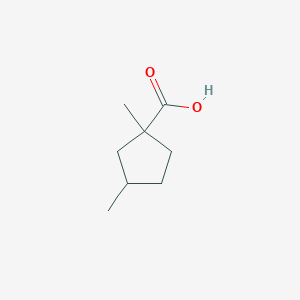 molecular formula C8H14O2 B1465925 1,3-二甲基环戊烷-1-羧酸 CAS No. 860379-06-2