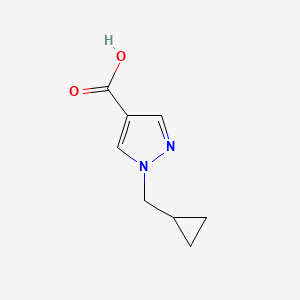 molecular formula C8H10N2O2 B1465926 1-(环丙基甲基)-1H-吡唑-4-羧酸 CAS No. 1103427-25-3