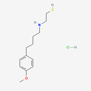 Ethanethiol, 2-(4-(p-methoxyphenyl)butyl)amino-, hydrochloride