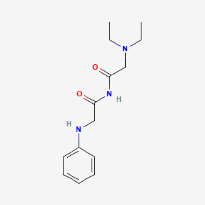 Glycinamide, N,N-diethylglycyl-N-phenyl-