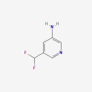 molecular formula C6H6F2N2 B1465928 5-(Difluoromethyl)pyridin-3-amine CAS No. 899898-94-3
