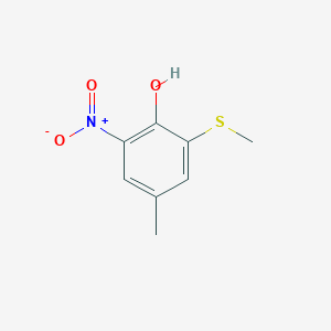 4-Methyl-2-(methylsulfanyl)-6-nitrophenol