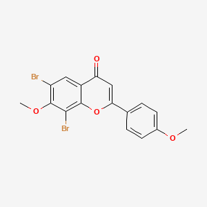 6,8-Dibromo-7-methoxy-2-(4-methoxyphenyl)-4H-1-benzopyran-4-one