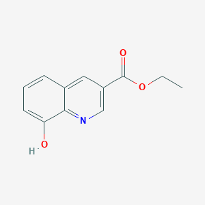 molecular formula C12H11NO3 B1465933 8-羟基喹啉-3-羧酸乙酯 CAS No. 122855-37-2