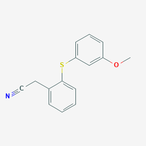 {2-[(3-Methoxyphenyl)sulfanyl]phenyl}acetonitrile