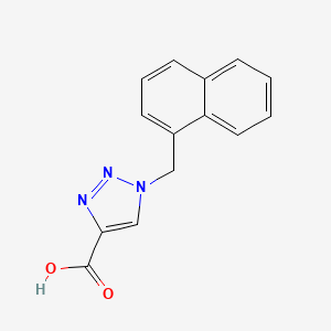 molecular formula C14H11N3O2 B1465943 1-(萘-1-基甲基)-1H-1,2,3-三唑-4-羧酸 CAS No. 1111881-86-7