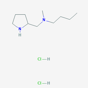 molecular formula C10H24Cl2N2 B1465947 n-甲基-n-(2-吡咯烷基甲基)-1-丁胺二盐酸盐 CAS No. 1220027-32-6