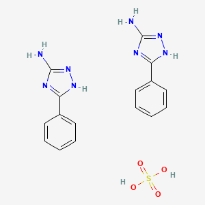 5-phenyl-1H-1,2,4-triazol-3-amine;sulfuric acid