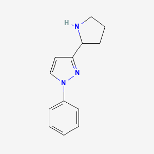 1-Phenyl-3-[(2R)pyrrolidinyl]-1H-pyrazole