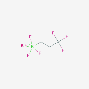 molecular formula C3H4BF6K B1465967 Potassium 3,3,3-trifluoropropane-1-trifluoroborate CAS No. 1430722-07-8