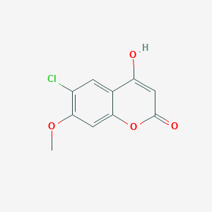 molecular formula C10H7ClO4 B1465970 6-Chloro-4-hydroxy-7-methoxy-2H-chromen-2-one CAS No. 1366396-34-0