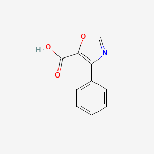 molecular formula C10H7NO3 B1465971 Acide 4-phényloxazole-5-carboxylique CAS No. 1240599-64-7