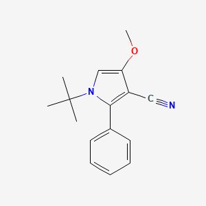 1-tert-Butyl-4-methoxy-2-phenyl-1H-pyrrole-3-carbonitrile